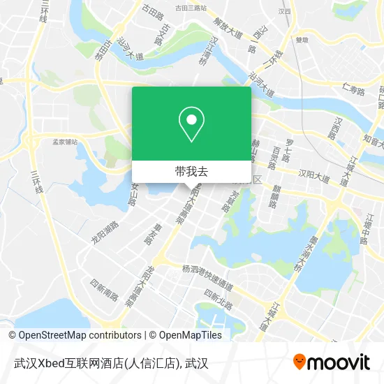武汉Xbed互联网酒店(人信汇店)地图