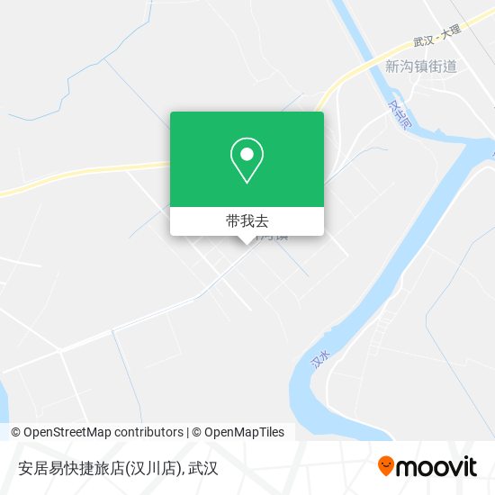 安居易快捷旅店(汉川店)地图