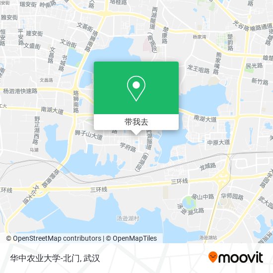 华中农业大学-北门地图