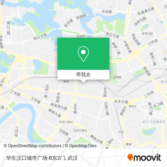 华生汉口城市广场-B东2门地图