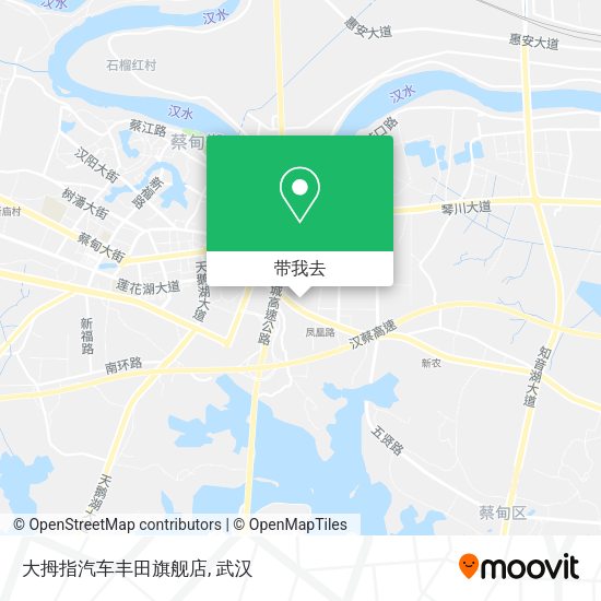 大拇指汽车丰田旗舰店地图