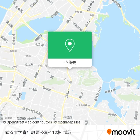 武汉大学青年教师公寓-112栋地图