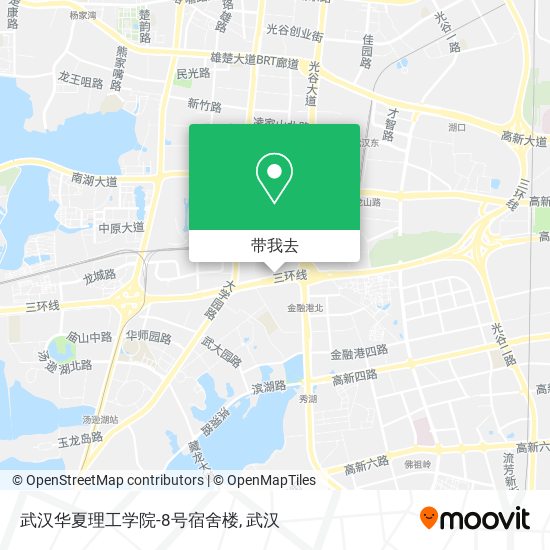 武汉华夏理工学院-8号宿舍楼地图