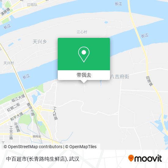 中百超市(长青路纯生鲜店)地图