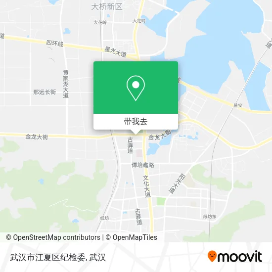 武汉市江夏区纪检委地图