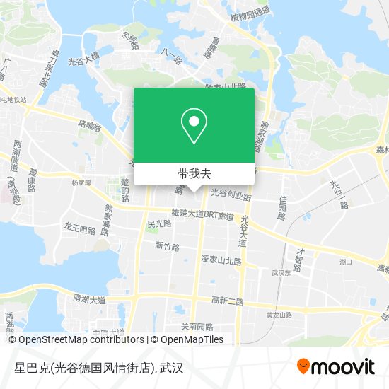 星巴克(光谷德国风情街店)地图