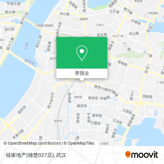 链家地产(雄楚027店)地图