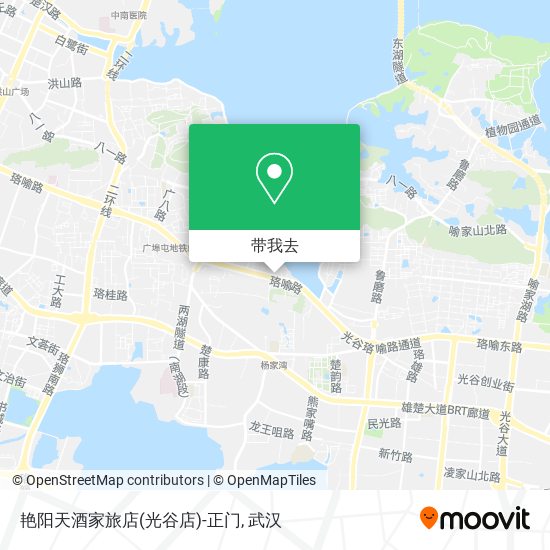 艳阳天酒家旅店(光谷店)-正门地图