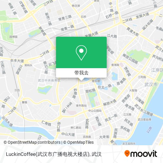 LuckinCoffee(武汉市广播电视大楼店)地图
