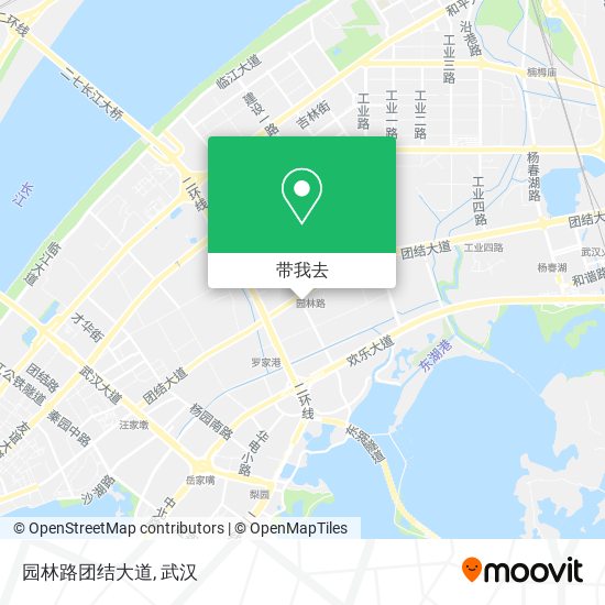 园林路团结大道地图