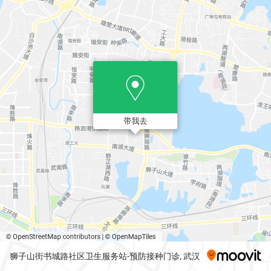 狮子山街书城路社区卫生服务站-预防接种门诊地图