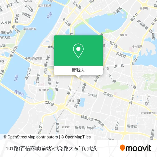 101路(百信商城(前站)-武珞路大东门)地图