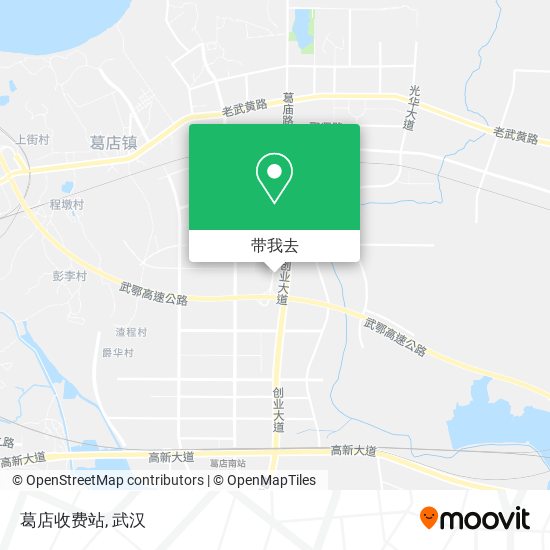 葛店收费站地图