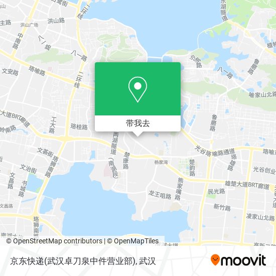 京东快递(武汉卓刀泉中件营业部)地图