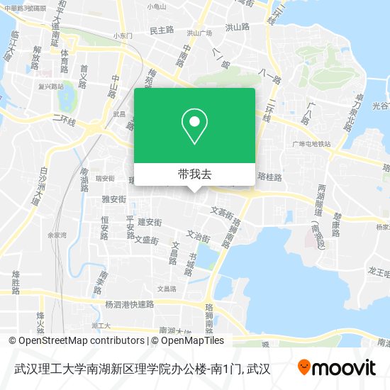 武汉理工大学南湖新区理学院办公楼-南1门地图