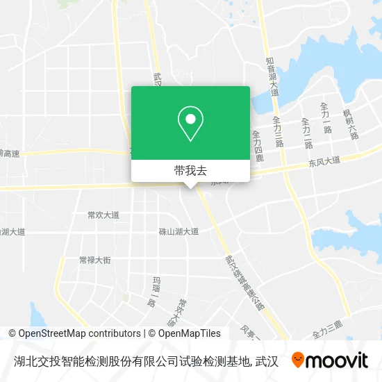 湖北交投智能检测股份有限公司试验检测基地地图