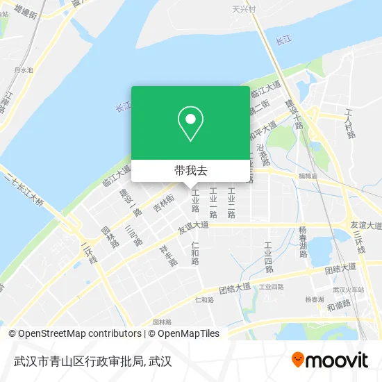 武汉市青山区行政审批局地图