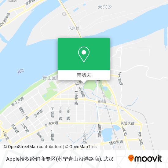 Apple授权经销商专区(苏宁青山沿港路店)地图