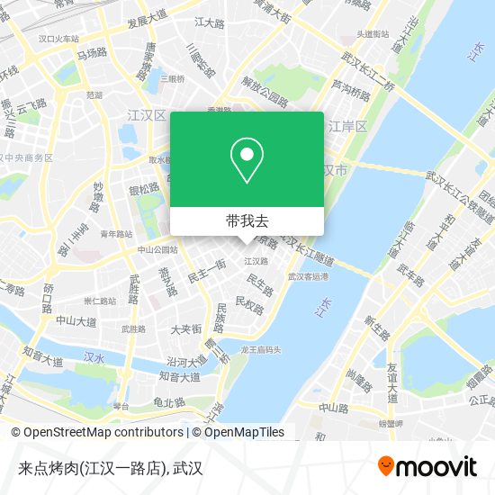 来点烤肉(江汉一路店)地图