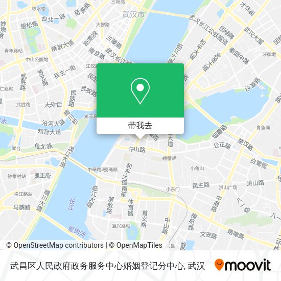 武昌区人民政府政务服务中心婚姻登记分中心地图