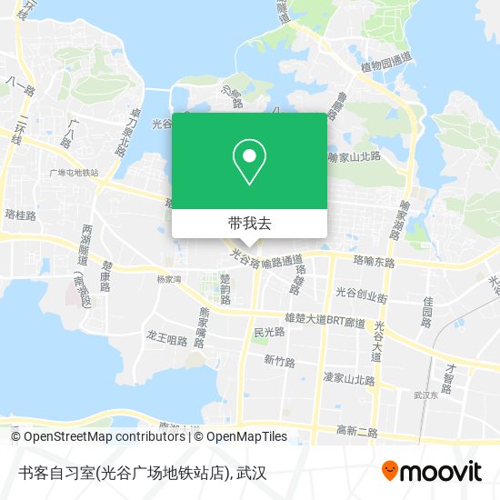 书客自习室(光谷广场地铁站店)地图