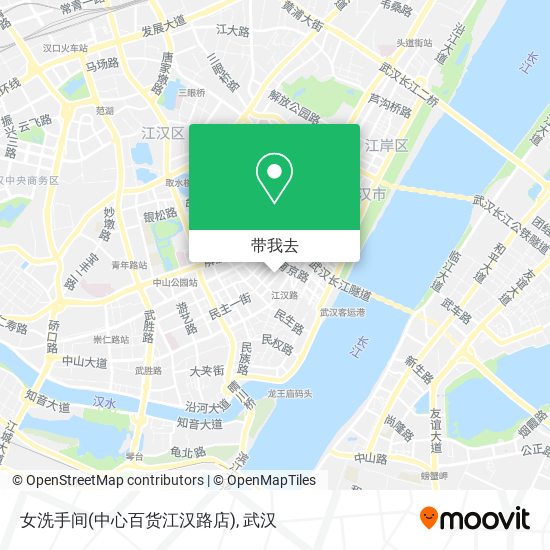 女洗手间(中心百货江汉路店)地图