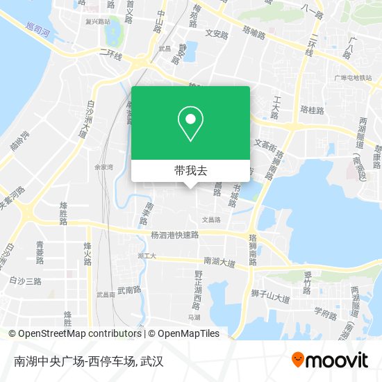 南湖中央广场-西停车场地图