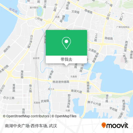 南湖中央广场-西停车场地图
