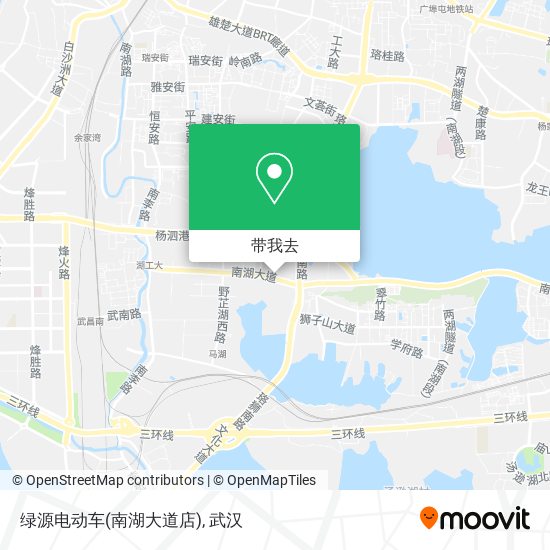 绿源电动车(南湖大道店)地图