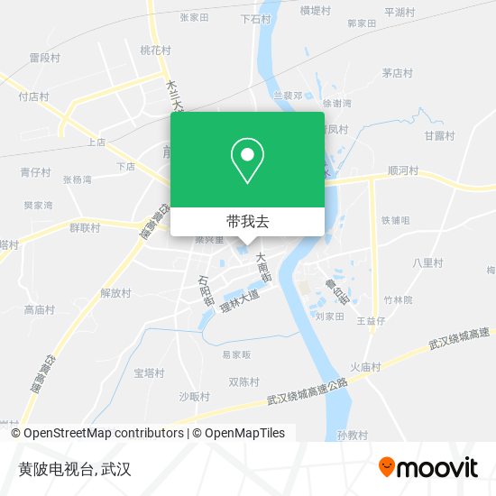 黄陂电视台地图