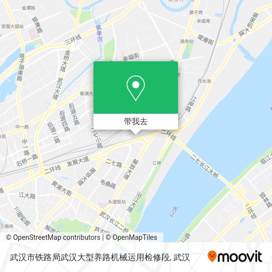 武汉市铁路局武汉大型养路机械运用检修段地图