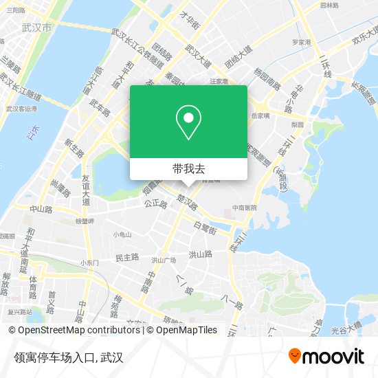 领寓停车场入口地图