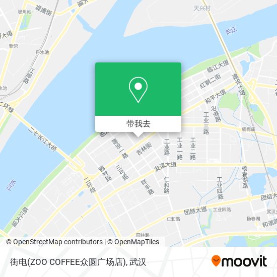 街电(ZOO COFFEE众圆广场店)地图