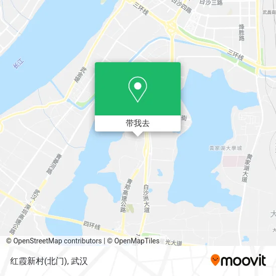 红霞新村(北门)地图