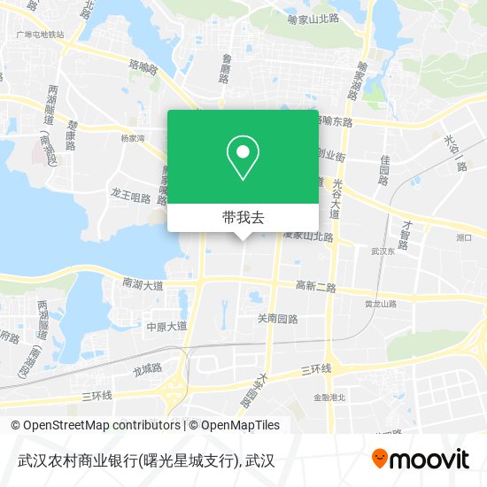 武汉农村商业银行(曙光星城支行)地图