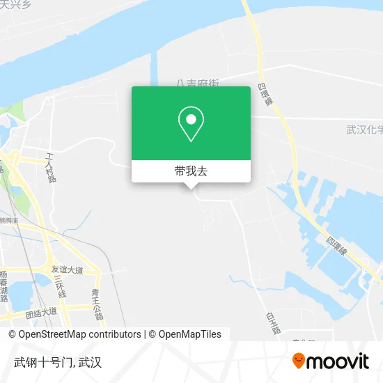 武钢十号门地图