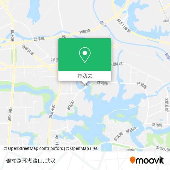银柏路环湖路口地图