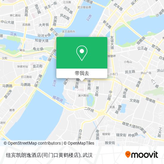 纽宾凯朗逸酒店(司门口黄鹤楼店)地图