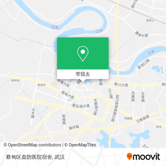 蔡甸区血防医院宿舍地图