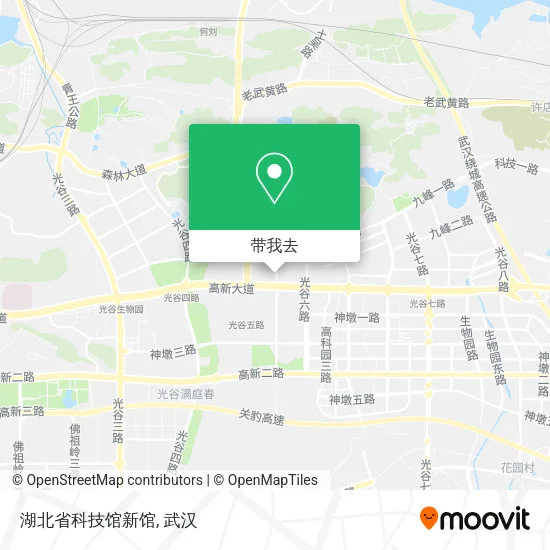 湖北省科技馆新馆地图