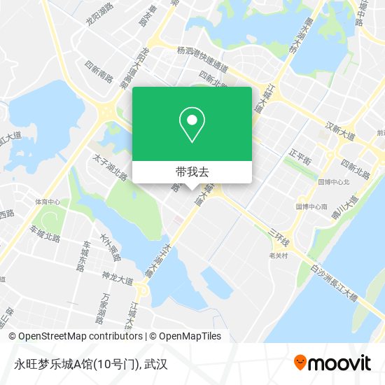 永旺梦乐城A馆(10号门)地图