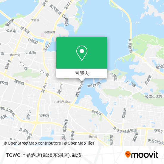 TOWO上品酒店(武汉东湖店)地图