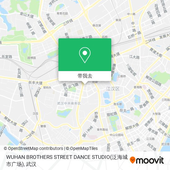 WUHAN BROTHERS STREET DANCE STUDIO(泛海城市广场)地图