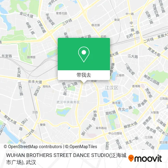 WUHAN BROTHERS STREET DANCE STUDIO(泛海城市广场)地图