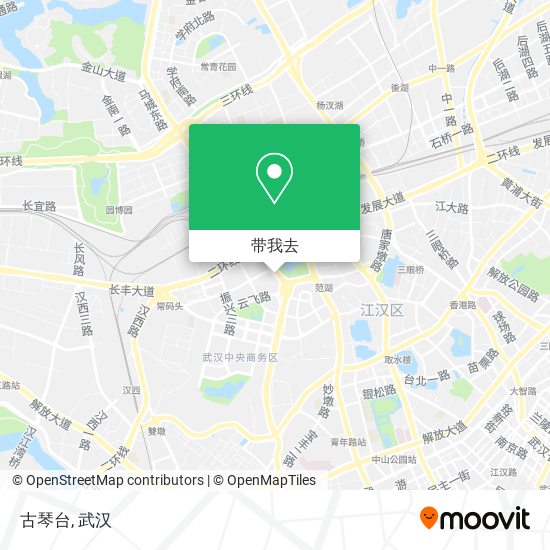 古琴台地图
