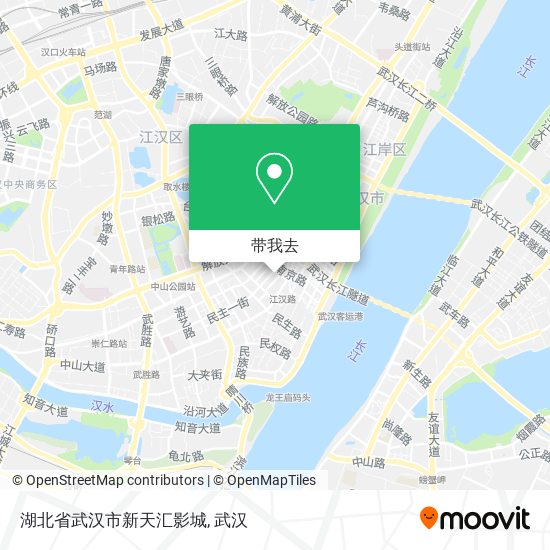 湖北省武汉市新天汇影城地图