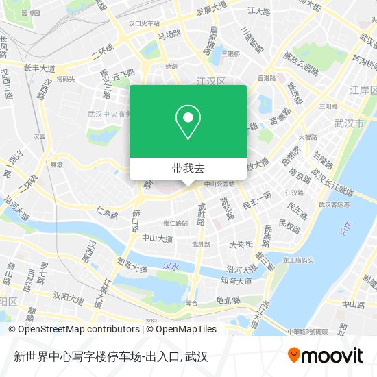 新世界中心写字楼停车场-出入口地图