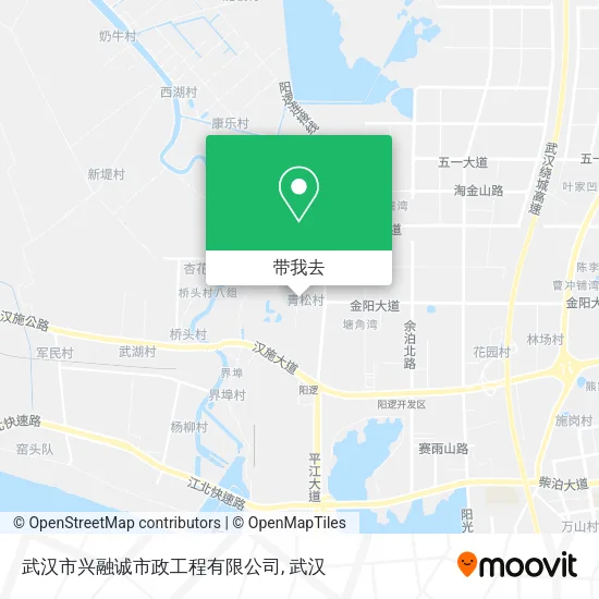 武汉市兴融诚市政工程有限公司地图