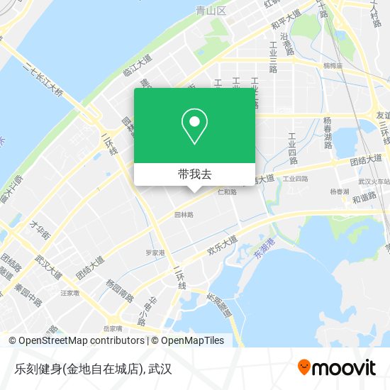 乐刻健身(金地自在城店)地图