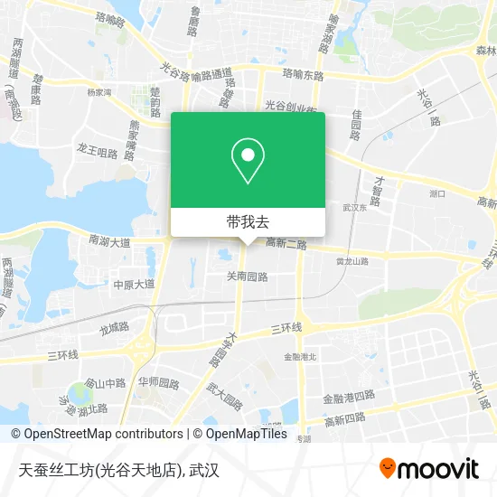 天蚕丝工坊(光谷天地店)地图